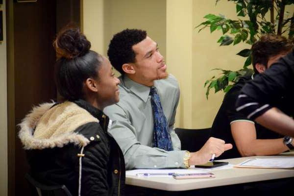 students in professional attire